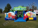 sesame street inflatable rental Denver, Colorado Springs, sesame street bouncer rental, sesame street bouncy rental, sesame street jumpy rental, kids educational party rental ideas, kids inflatable rental, elmo bouncy rental Denver Colorado Springs Aurora