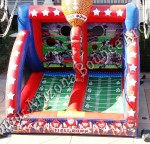 Inflatable football throwing game rental Denver Colorado