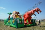 Jurassic Themed Inflatable Obstacle Course Rental Denver Colorado