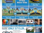 Water slide party packages around $700 in Phoenix Arizona